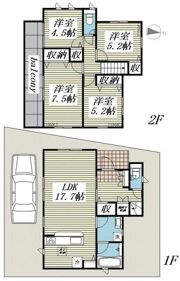 クレイドルガーデン富士見市鶴瀬東第7 1号棟の間取り画像