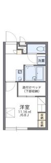 レオパレスホワイトコート高田西の間取り画像