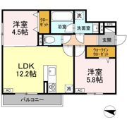 ベルヴィオラ西深津の間取り画像
