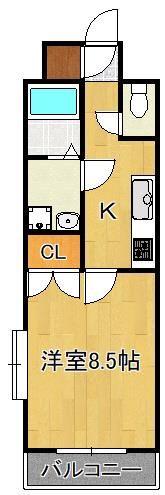 リファレンス門司駅前の間取り画像