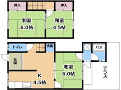 第1かぎやハイツの間取り画像