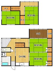 小竹町一戸建ての間取り画像