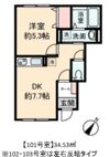 三芳町藤久保アパート（仮称）の間取り画像
