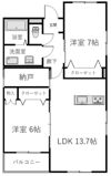 エフォールの間取り画像