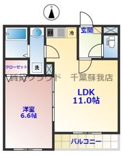 ジーメゾン千葉ウエストの間取り画像