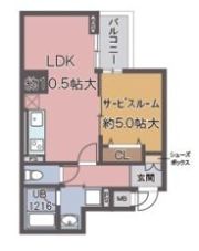 アルデールトモ北堀江の間取り画像