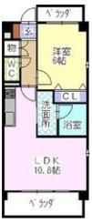 レージュ川原通の間取り画像