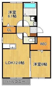 ラパン学研台 A棟の間取り画像