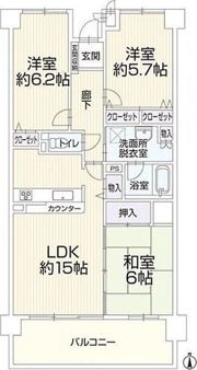 千代田橋ガーデンの間取り画像