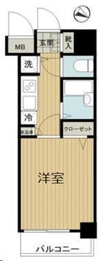 トーシンフェニックス田町の間取り画像