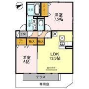 リビングタウン湖都ヶ丘Ⅱ A棟の間取り画像