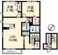 シャーメゾン郡家 A棟の間取り画像