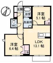 フラワーランド E棟の間取り画像