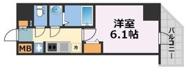 プレサンス天王寺 勝山の間取り画像