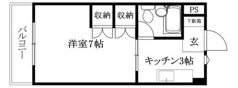 八束ハイツの間取り画像