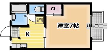 ハイツホリの間取り画像