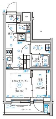 セジョリ武蔵小杉の間取り画像