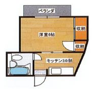 コーポ中山の間取り画像