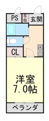 HU岩屋ハイツの間取り画像