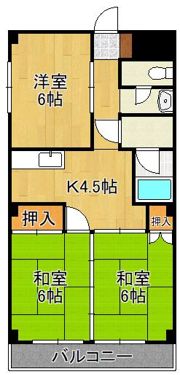 苅田グリーンマンションの間取り画像