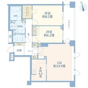 クリオレミントンハウス恵比寿の間取り画像