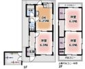 門真市幸福町貸家の間取り画像