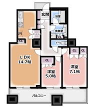 ザ・梅田タワーの間取り画像