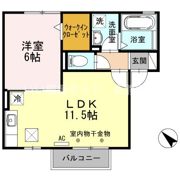 グランフィールズⅢ Aの間取り画像