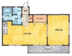 マンション本多の間取り画像