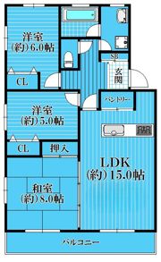 レガシィ白楽の間取り画像