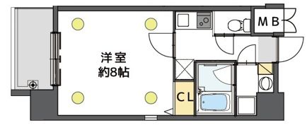 ウエンズ阿波座西の間取り画像