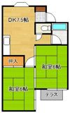 グランデール木屋瀬の間取り画像