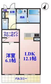 ルールド クロワールの間取り画像