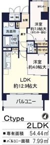 ルチューレ西梅田の間取り画像