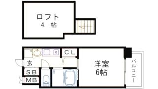 エステムコート三宮駅前ラ・ドゥーの間取り画像