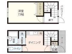 スパシーバ江波南の間取り画像
