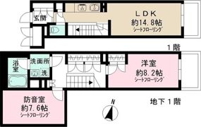 Admiral Himonyaの間取り画像