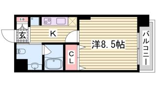 エステムコートみなと元町 THE FIRSTの間取り画像