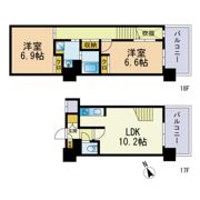 F・PARC GRANDMARK天神の間取り画像