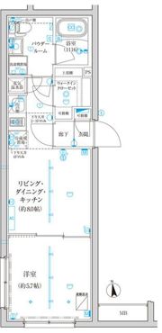 TRADIS西池袋の間取り画像