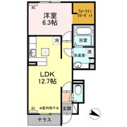 Lavien Cherie(ﾗｳﾞｨｱﾝｼｪﾘｰ）A棟の間取り画像