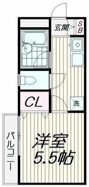 コーポビレッジⅡの間取り画像