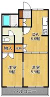 ビッグフォレスト壱番館の間取り画像