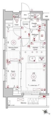 メイクスWアート横浜関内の間取り画像