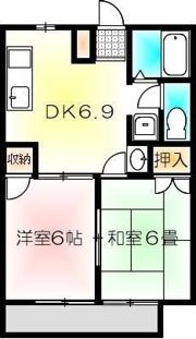 ペガサス山田の間取り画像