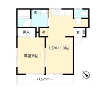 ハイツオオタケの間取り画像