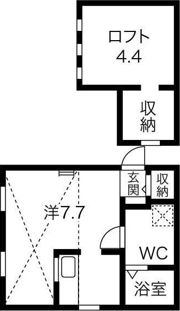 ロフト壱番館の間取り画像