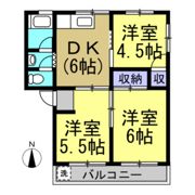 ハイツ大村 西館の間取り画像