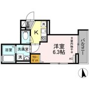 スタジオメイズの間取り画像