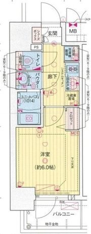 プレサンス西九条シティベイの間取り画像